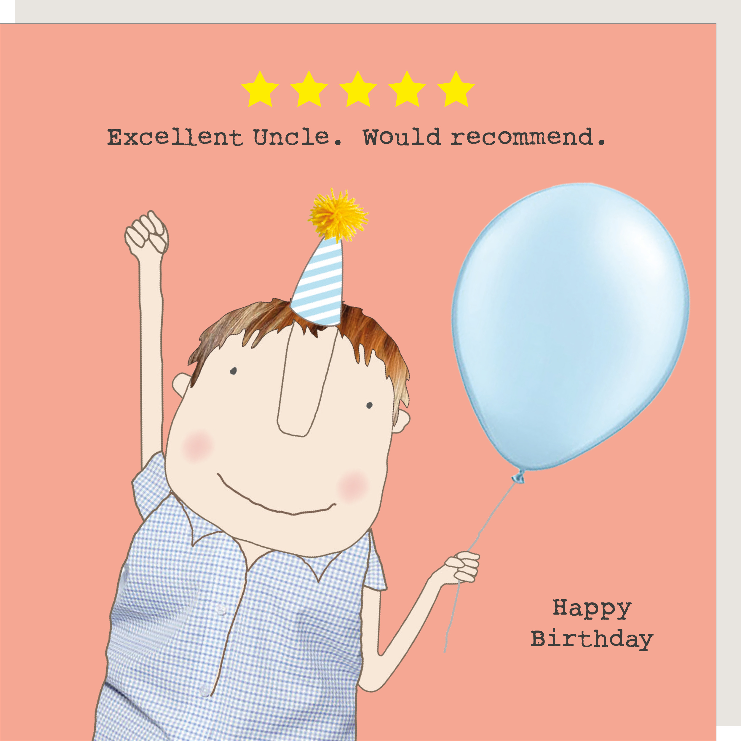 Five Star Uncle Greeting Card - Rosie Made A Thing | The Little Dog Laughed