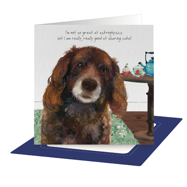 Spaniel Dog Greeting Card | The Little Dog Laughed | Anna Danielle