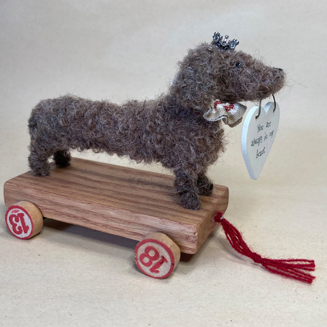 Sausage Dog on Trolley | Collectible | The Little Dog Laughed