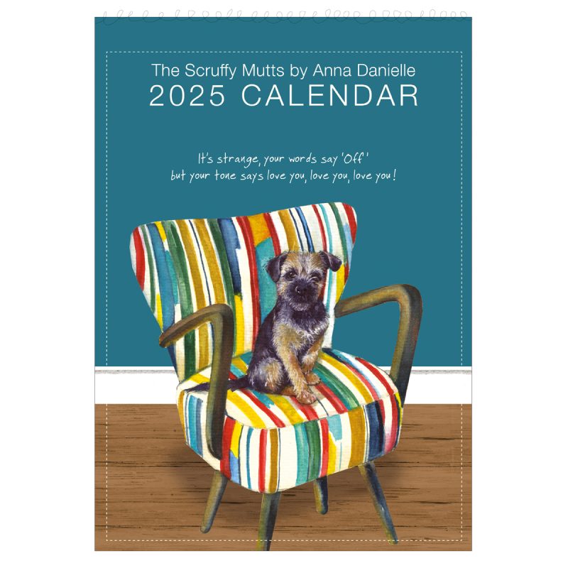 2025 Scruffy Mutts' Calendar 2025 Dog Calendar Anna Danielle